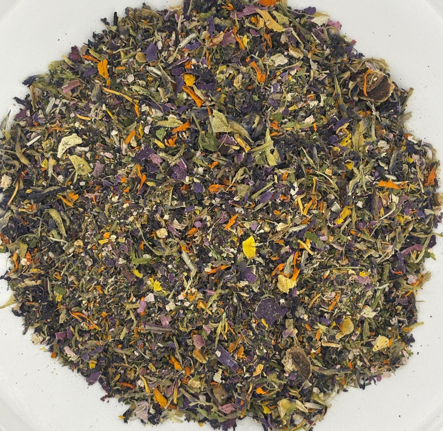 100% Organic Dried LOTUS, Dream Herb, Butterfly Pea Flower, and Marigold Blend Natural Herbal Tea