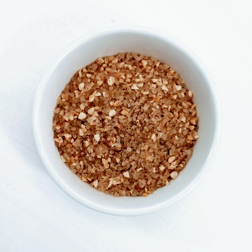 smoked habanero garlic sea salt in ramekin