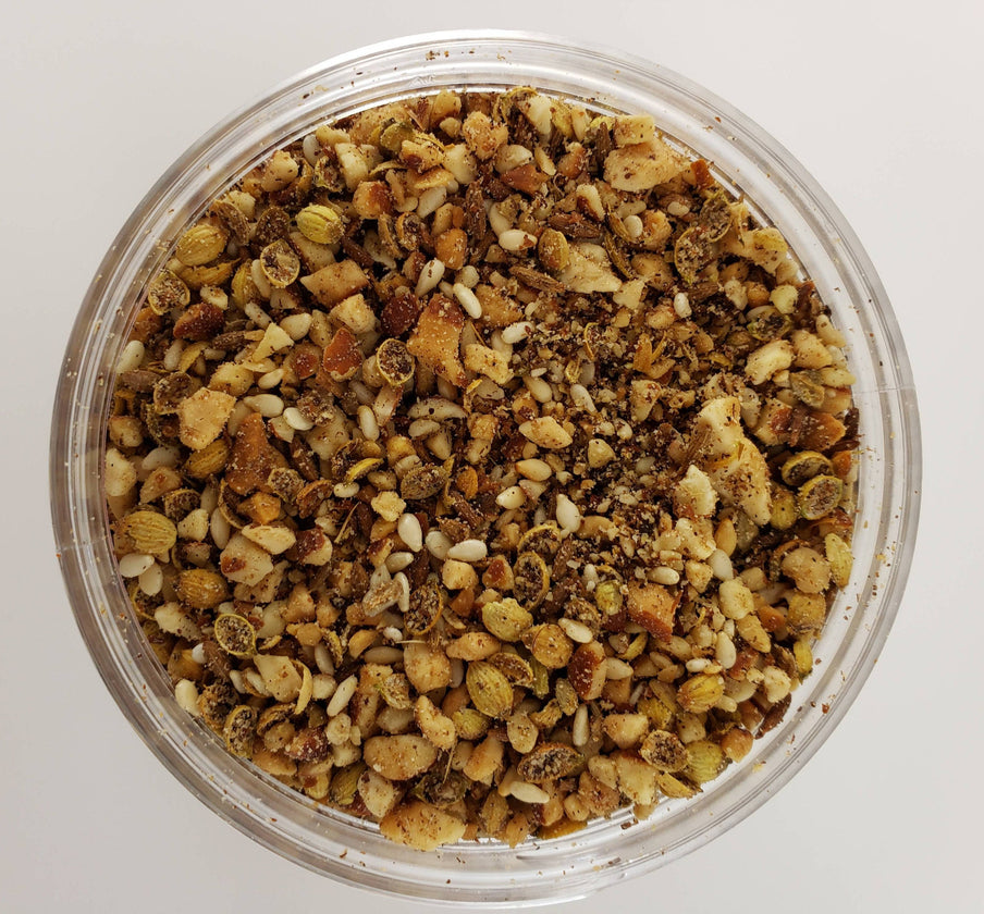 Dukka spice blend in bowl